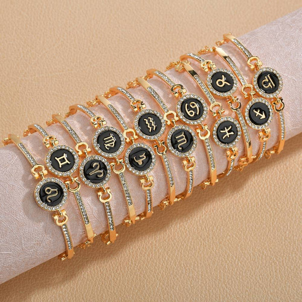 Gold Horoscope Symbol Bracelet